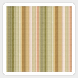 Linen texture earth tones vertical stripes Magnet